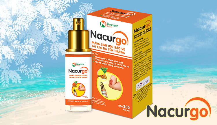 Sử dụng Nacurgo để bảo vệ vết bỏng, giúp vết bỏng mau lành hơn